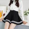 Gonna a pieghe stile coreano moda donna estate gonna mini scuola casual a vita alta tinta unita