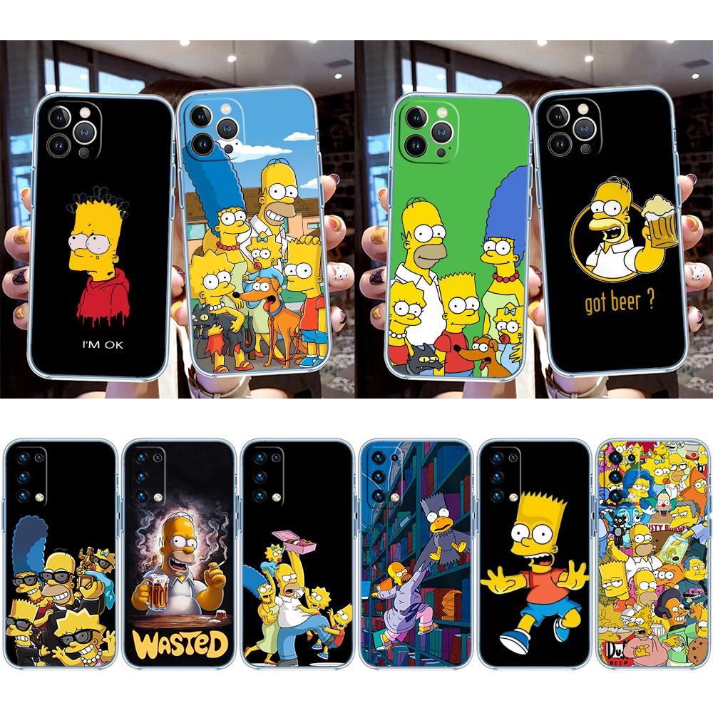 RE53 S-Simpsons Transparente Handyhülle für LG K22 K30 K40 K40S K41 K42 K50 K50S K51 K51S K52 K61 K62 K71 K92 Q60 Q61 V40 V50 V60