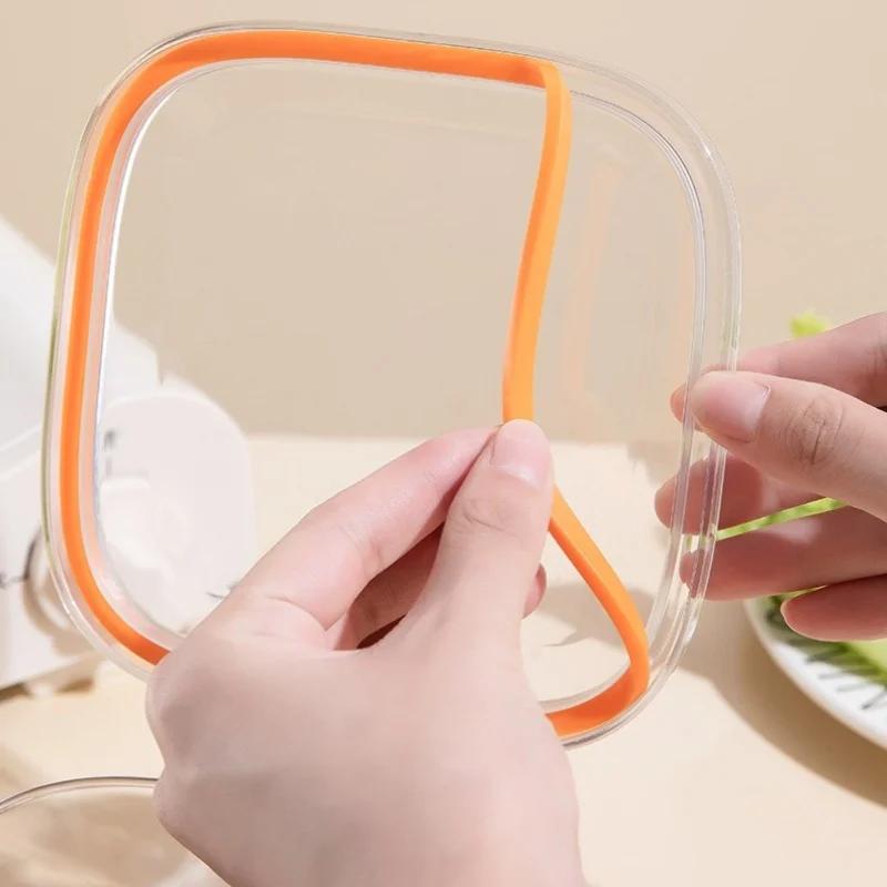 4 Grids Salt Pepper Seasoning Box Transparent Lid Spice Jar Chili Powder Sugar Bowl Condiments Storage Container Kitchen Gadgets