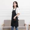 LEILEIZHIYI Neck-Hanging Apron, Adjustable Length, Simple Design, Men's and Women's Cafe Apron, Solid Color, Stylish, Large Capacity Pockets, Stain