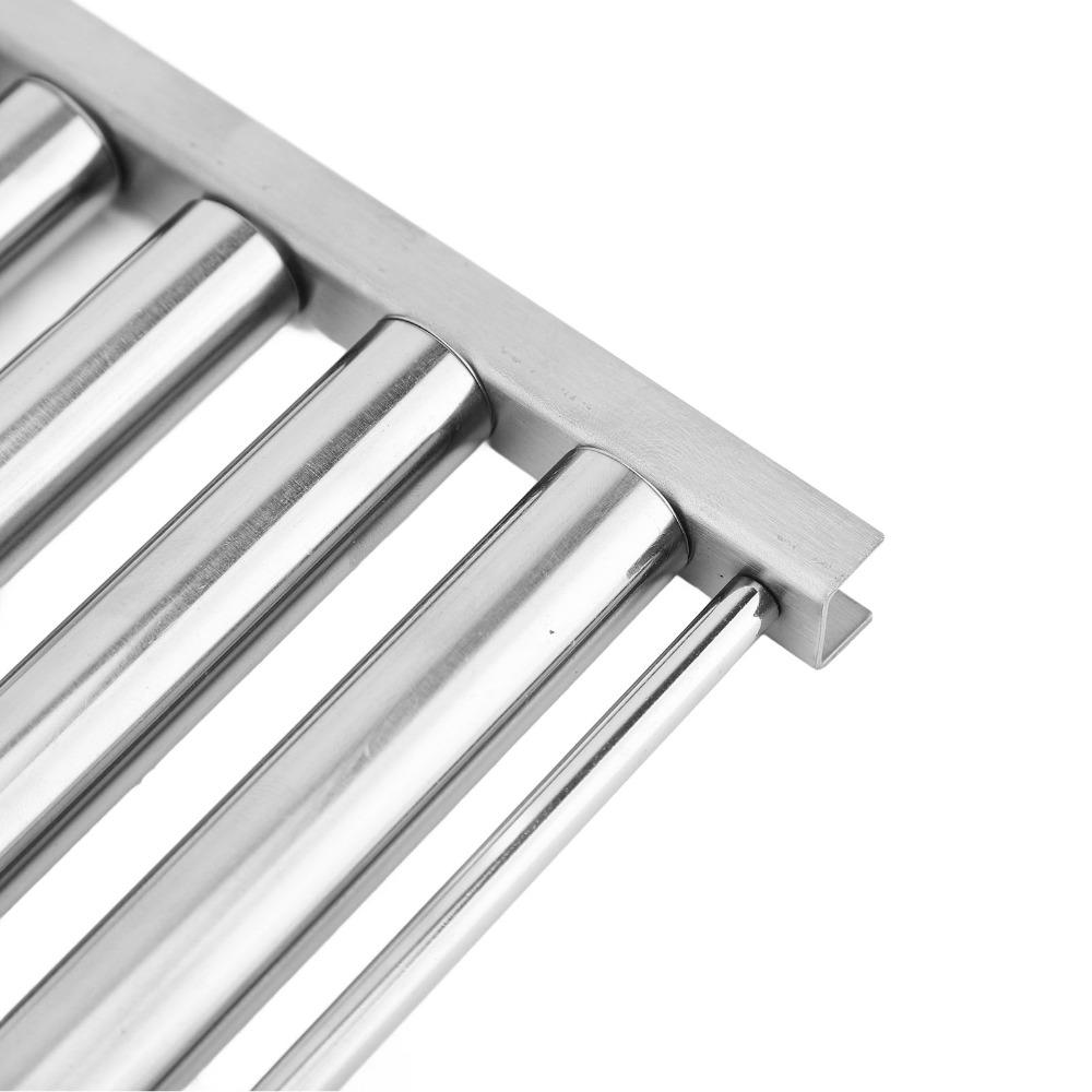 Stainless Steel Sausage Roller Rack Silver BBQ Grill Rack Durable Hot Dog Roller Camping Grill