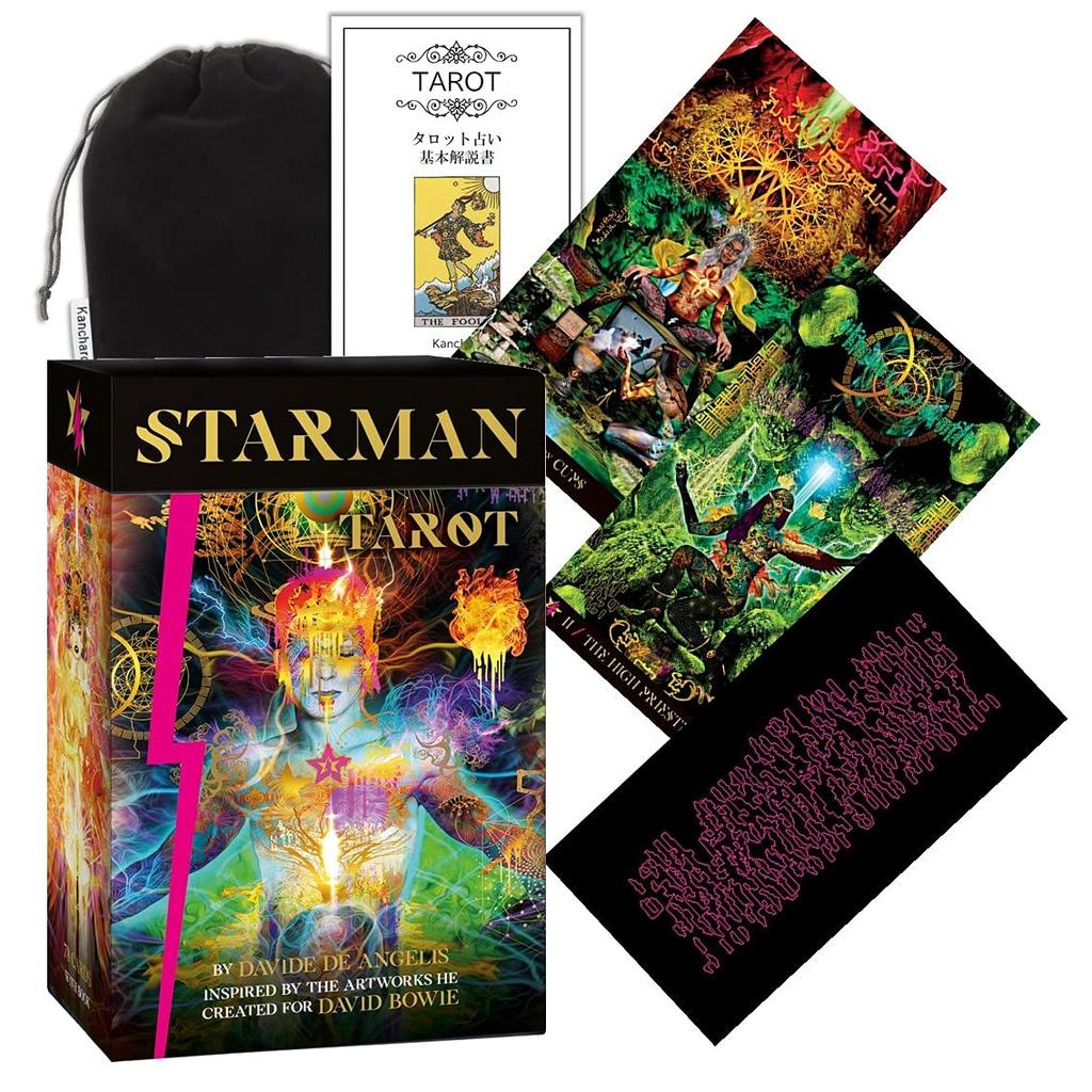 Kancharo Tarot Cards 78 Pieces Tarot Fortune Telling Japanese Tarot Card Basic Instruction Manual Pouch Included [Starman Tarot] & (Genuine Product)