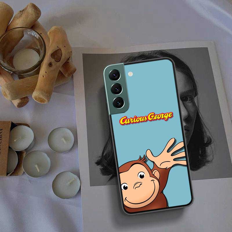 Curious G-Georgeser-m-Monkeis Phone Case For Samsung Galaxy S22 S25 Ultra S21 S10 Plus S26 Edge S20 S23 S24 FE Cover Silicon