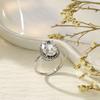 Explosive Oval Zircon Diamond Super Flash Ring Light Luxury High-end Jewelry