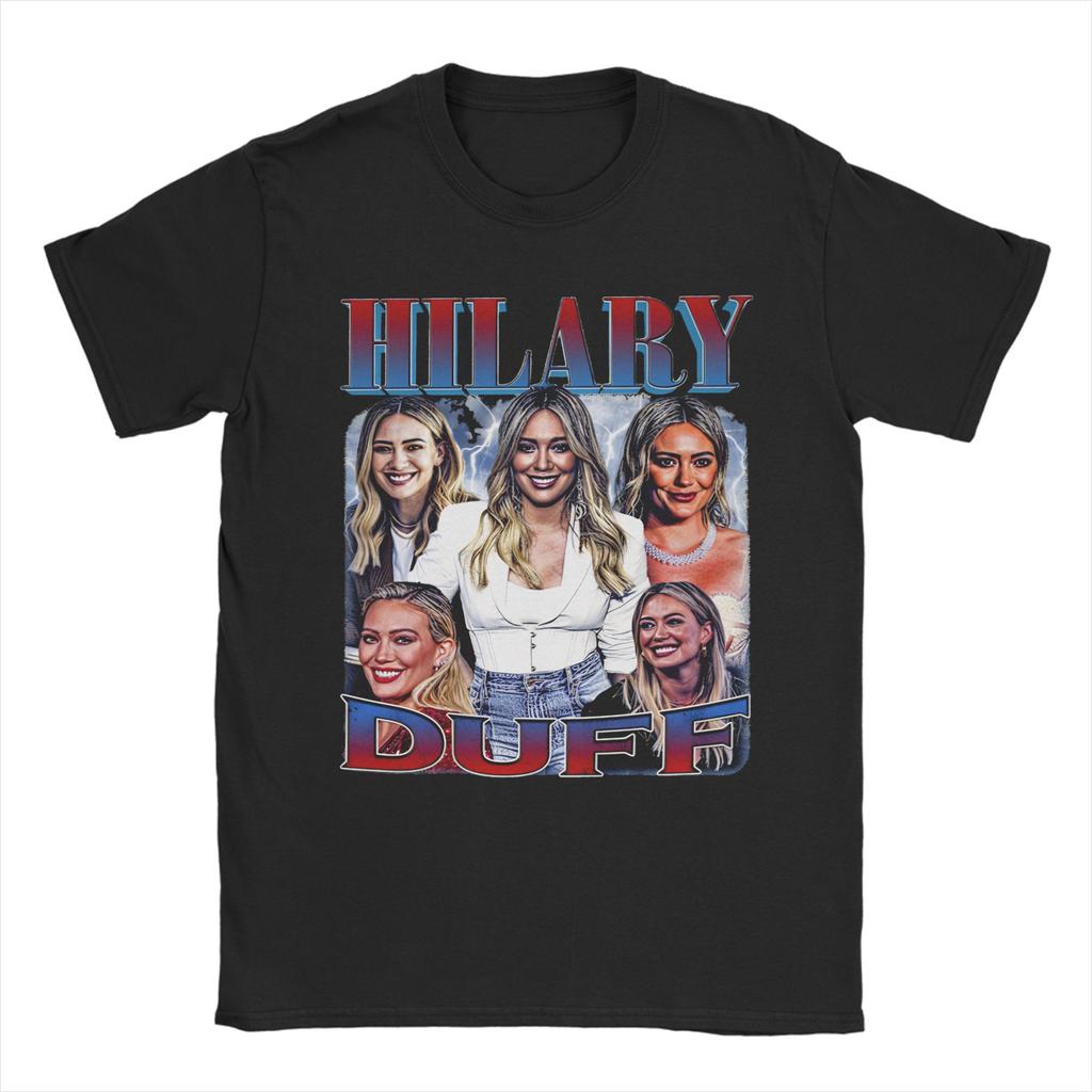 Men Women Hilary Duff T Shirt Cotton Printed Tee Shirts Clothing Outfits