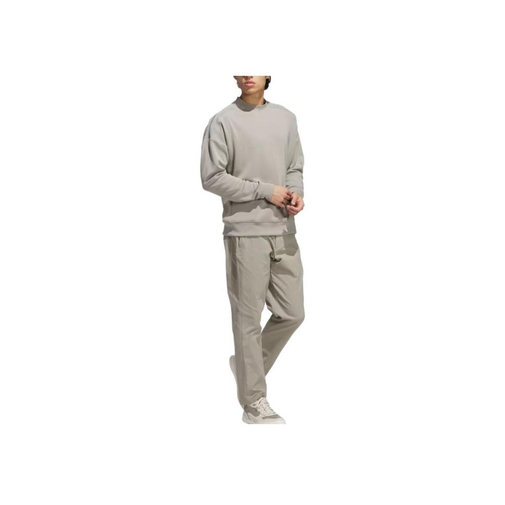 adidas Beyond Solid Color Crewneck Sweatshirt Men Sweatshirt Gray JF4874