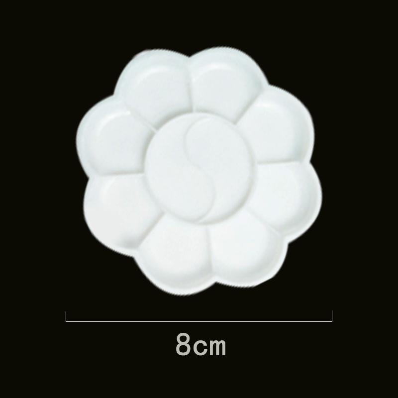 Cross Art Plum Blossom Plastic Palette - Small Round, 4-Hole, 7-Hole, 10-Hole Variants