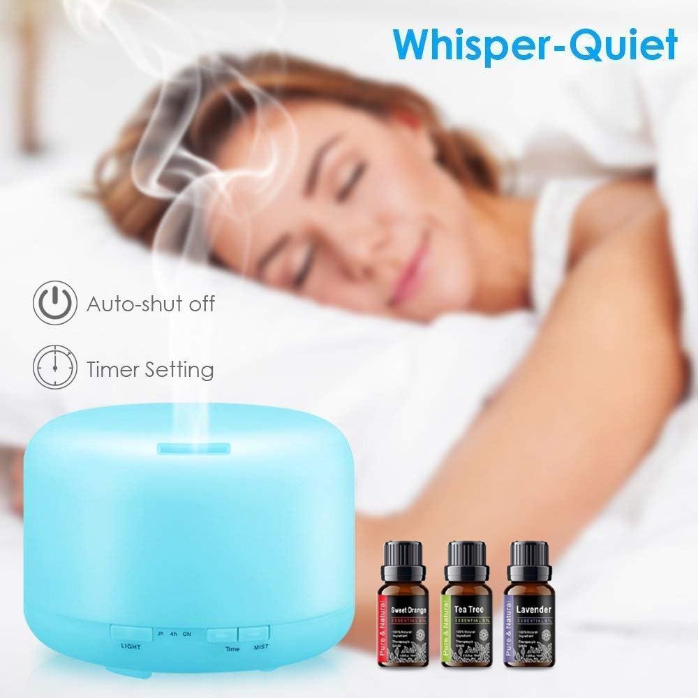 300ML ätherisches Öl Diffusor Luftbefeuchter Ultraschall Aromatherapie Diffusoren mit 3 Ölen