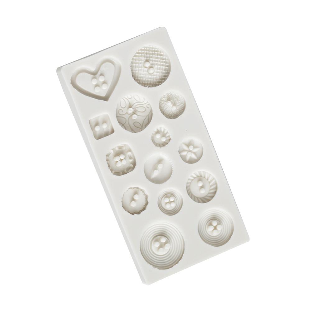 Silicone Button Shapes Cake Mould DIY Fondant Chocolate Cookie Ice Silicone Mold Candy Mold