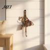 No Drill Wall Hook Cat Butt Wooden Hook, Double with Strong Adhesive Backing Corridor Organizer Durable Cat-Shaped Decorative for Keys Bags