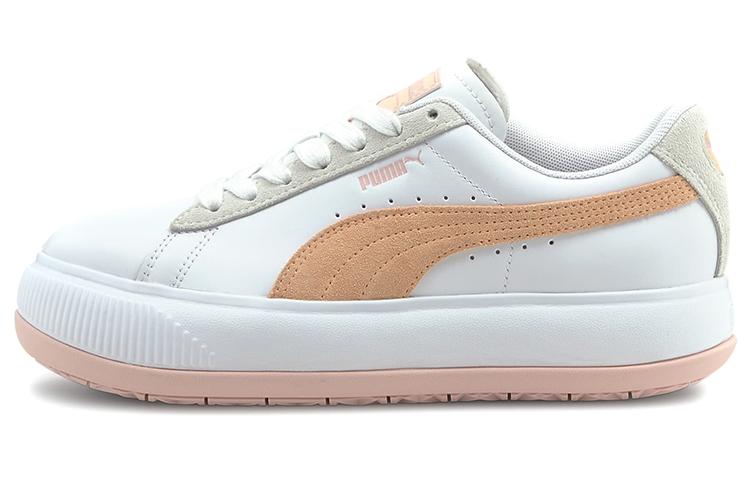 PUMA Suede Mayu White Orange Women s 382581-03 35.5