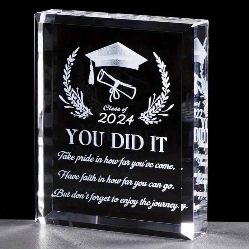 

Graduation Gifts for Him/Her – Class of 2025 Inspirational Acrylic Keepsake. For College, High School, PHD, Masters. чистий