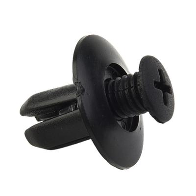 100pcs 8mm Universal Auto Plastic Screw Fasteners Car Fender Buckle Fixed Clips For Car Fenders Bumpers Doors Automotive