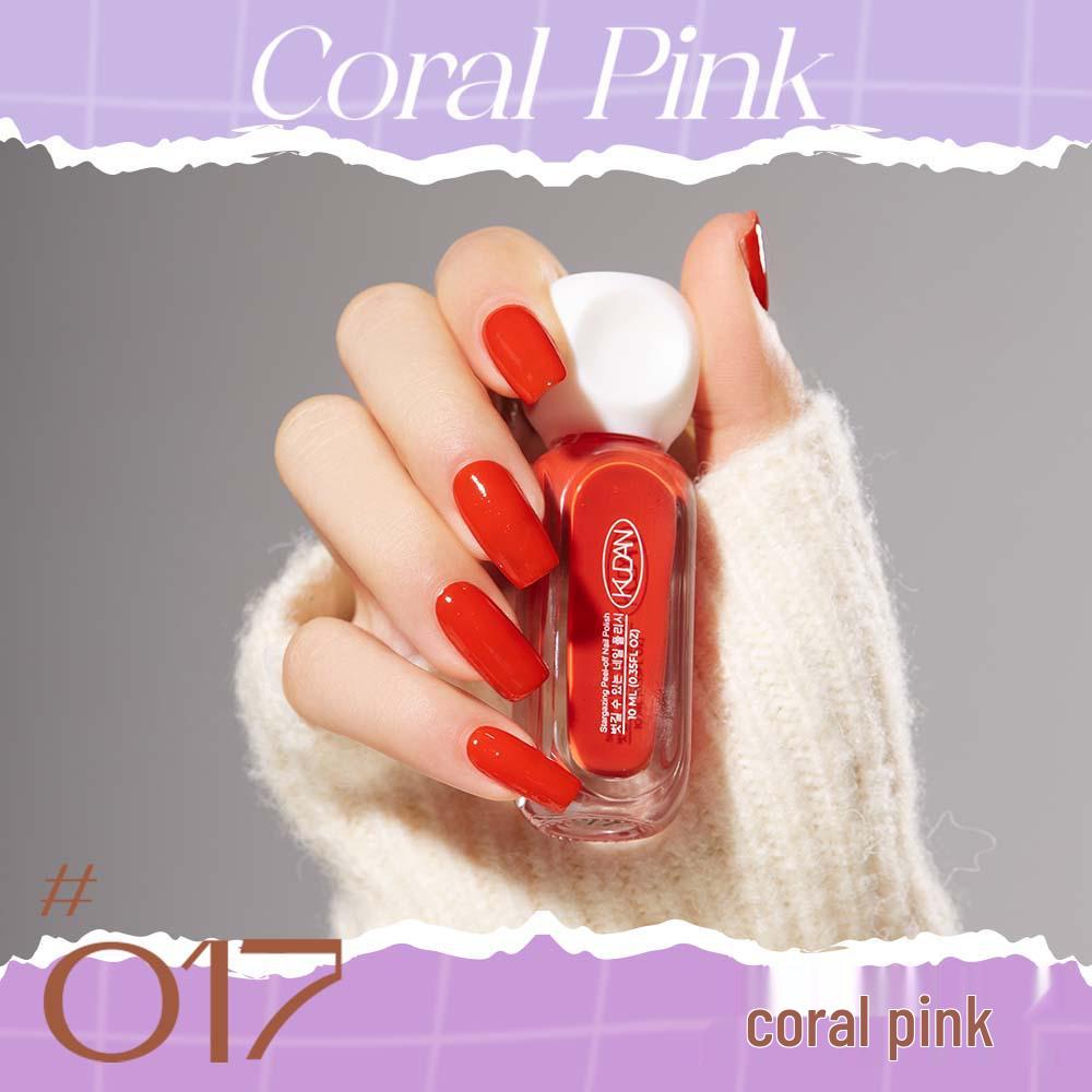 Cool Dan Peelable Quick-Dry Water-Based Nail Polish, Light Fragrance, New 10ml. Available in 41 Colors.