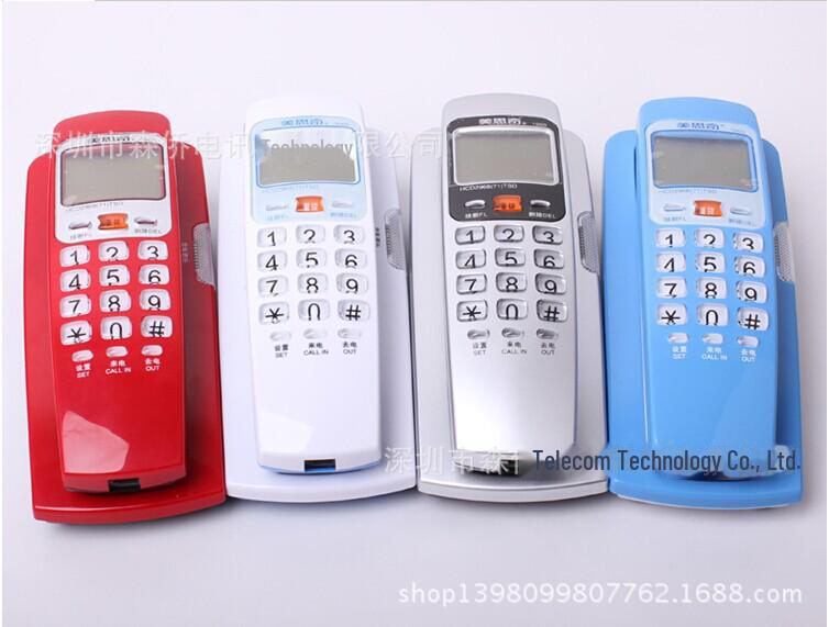 

Meisiqi 1005 Настенный определитель номера стационарного телефона для дома или отеля серебряный