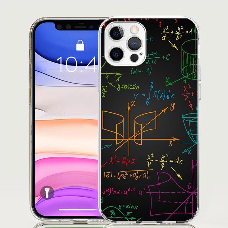 Physics Chemical Mathematics Phone Case For iPhone 17 Air 16 15 Plus 11 14 Pro Max 13 Mini 12 7 8 + SE Pattern Art Customized Co