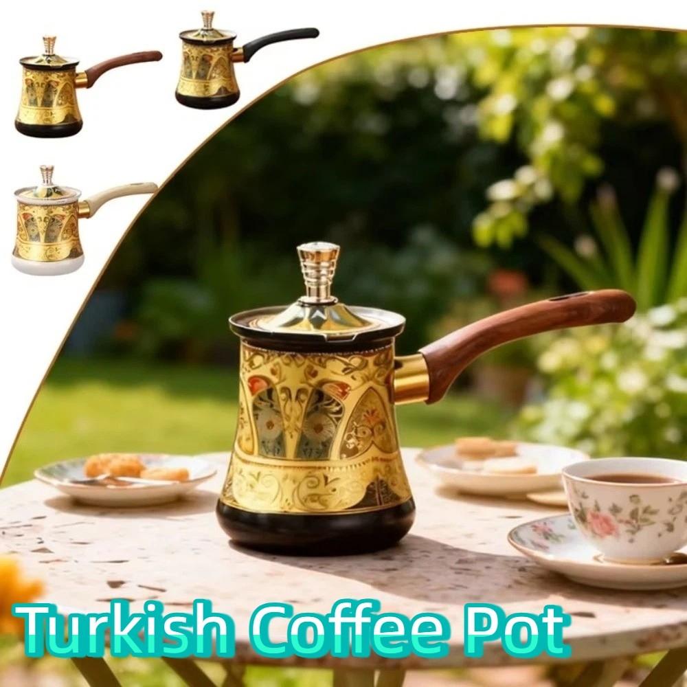 Edelstahl Türkische Kaffeekanne 350/550/720ml Buttererwärmer Universelle Milchteekanne Küchengebrauch