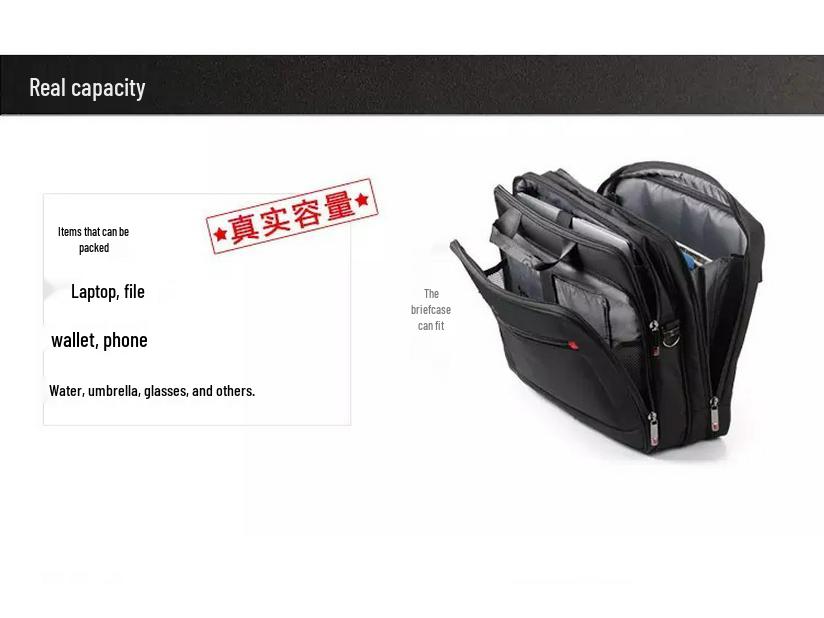 Men's 15.6" Laptop Briefcase & Crossbody Travel Bag