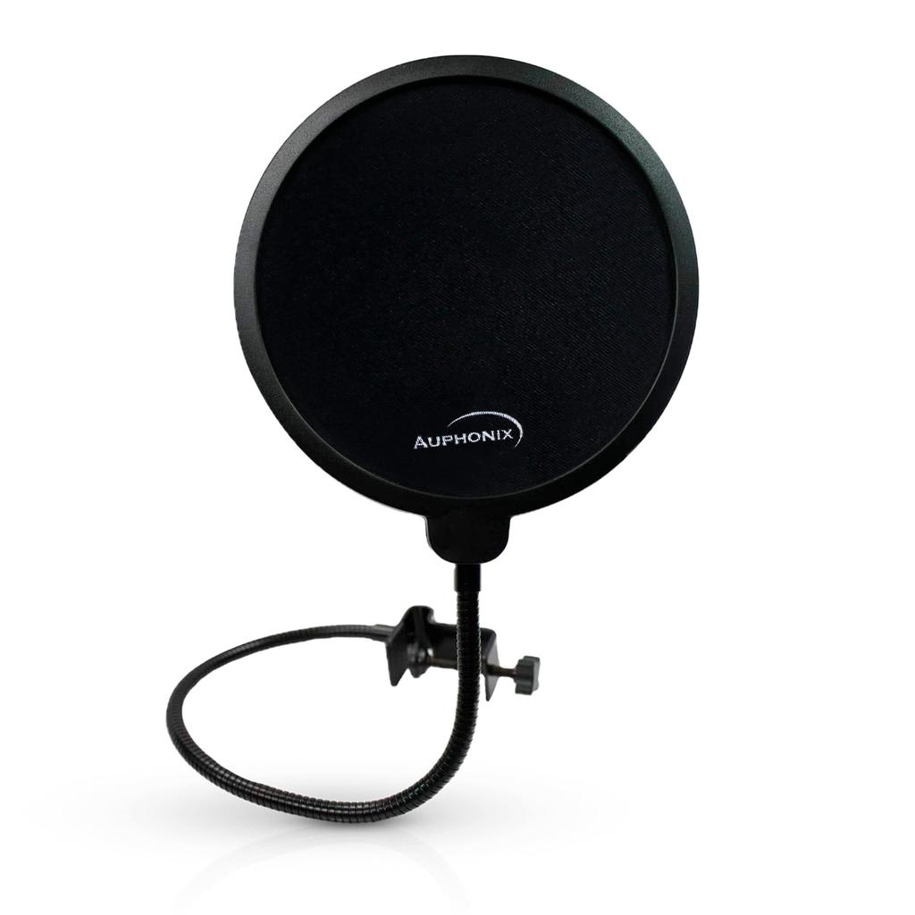Auphonix Pop Filter for Blue Yeti Microphones, Flat Design, Double-Layered [A US Huge Seller], Authentic Pop Blocker, Double Screen Mesh