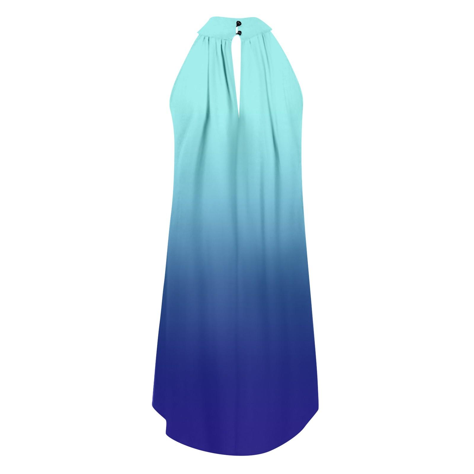 Женское повседневное летнее платье Сарафан с короткими рукавами Платья-майки Пляжное — фото 5