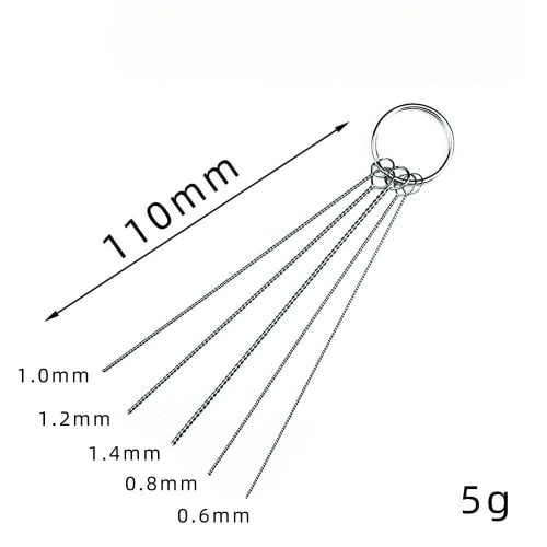 Airbrush Cleaner for Spray Guns, Cleaning Set, 11-Piece Needle & Brush Set, Maintenance Set, Airbrush Accessories, Cleaning Needles, Repair Tool Kit