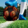 Pallone da Calcio AC Milan Taglia 5, Cucito a Macchina in PVC, Resistente e ad Alto Rimbalzo, Adatto a Tutte le Età, Merchandising per tifosi, Partite e Uso all'Aperto.