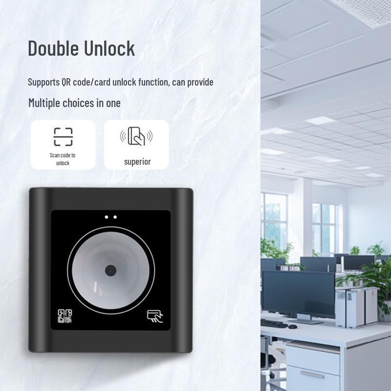 86-Type Embedded QR & ID Card Reader with Wiegand 26/34 Compatibility