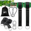 Tree Swing Straps Hanging Kit 3FT/8FT/15FT/20FT/25FT, Extra Long Tree Swing Straps Holds 5500 Lbs with Lock Carabiners & Tree Protectors, Safer for