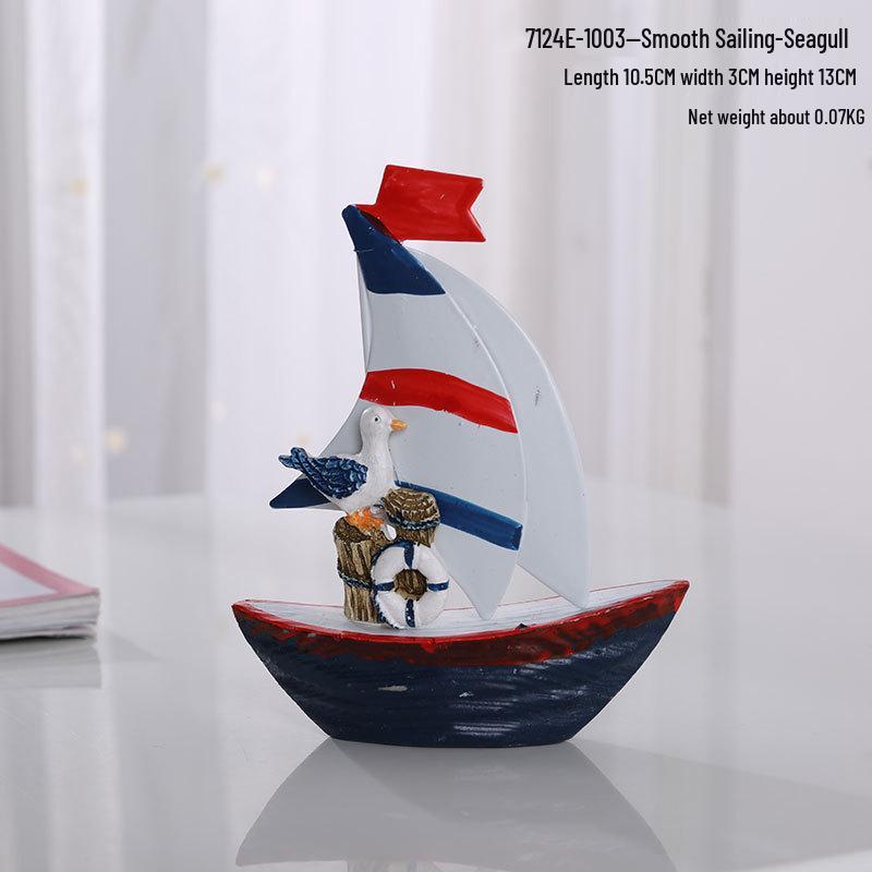 Kreatywna śródziemnomorska drewniana dekoracja latarni morskiej do nadmorskich krajobrazów i pamiątki z podróży