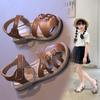Girls' Sandals Closed-Toe Woven Shoes for Toddlers & Young Kids, Soft-Sole Beach Sandals for Children Girls' Party Shoes