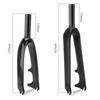 Folding Bike Front Fork, 3K Carbon Fiber Fabric Texture, Bicycle Fork 349-100mm Compatible For 349/14 "/16" 305 Folding Bike Accessories