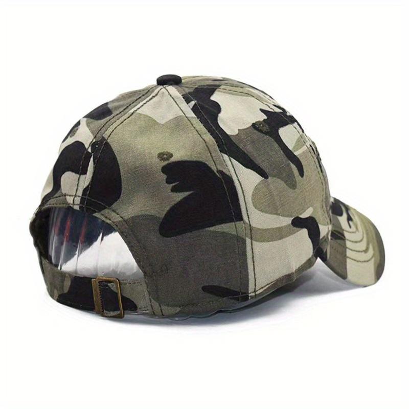 2pcs Men's Baseball Cap Necklace Set Duck Tongue Hat Casual Sun Protection Sun Shade Fashion Pendant Necklace Sports Camouflage Baseball Hat