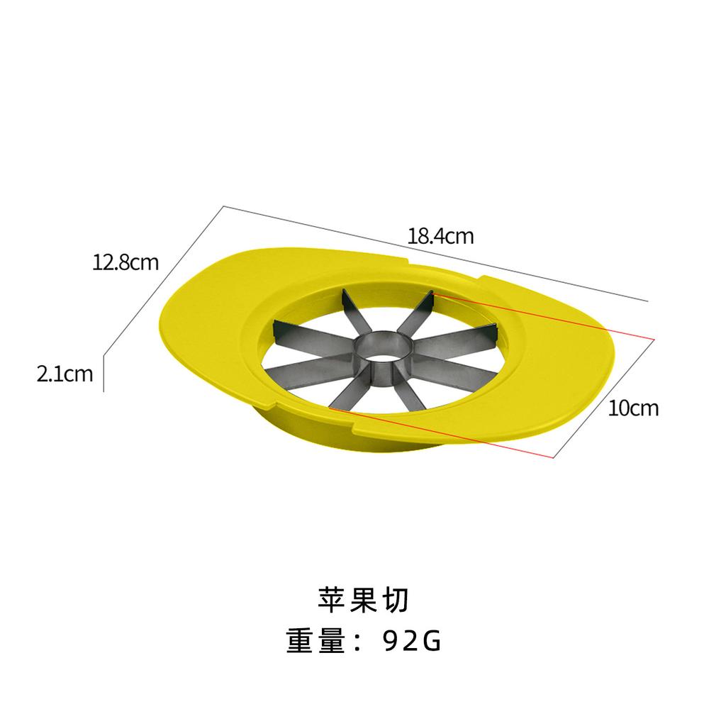 Manufacturer Fruit and vegetable tools Plastic handle Fruit cutting three-piece set Household stainless steel multi-functional fruit cutter set