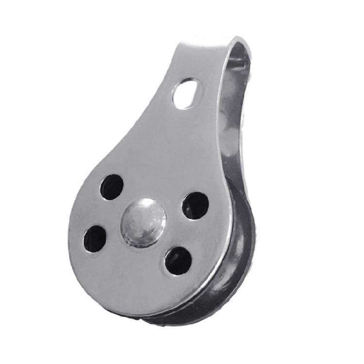 25mm Stainless Steel Pulley Single Wheel Load Bearing Swivel Lifting Rope Pulley