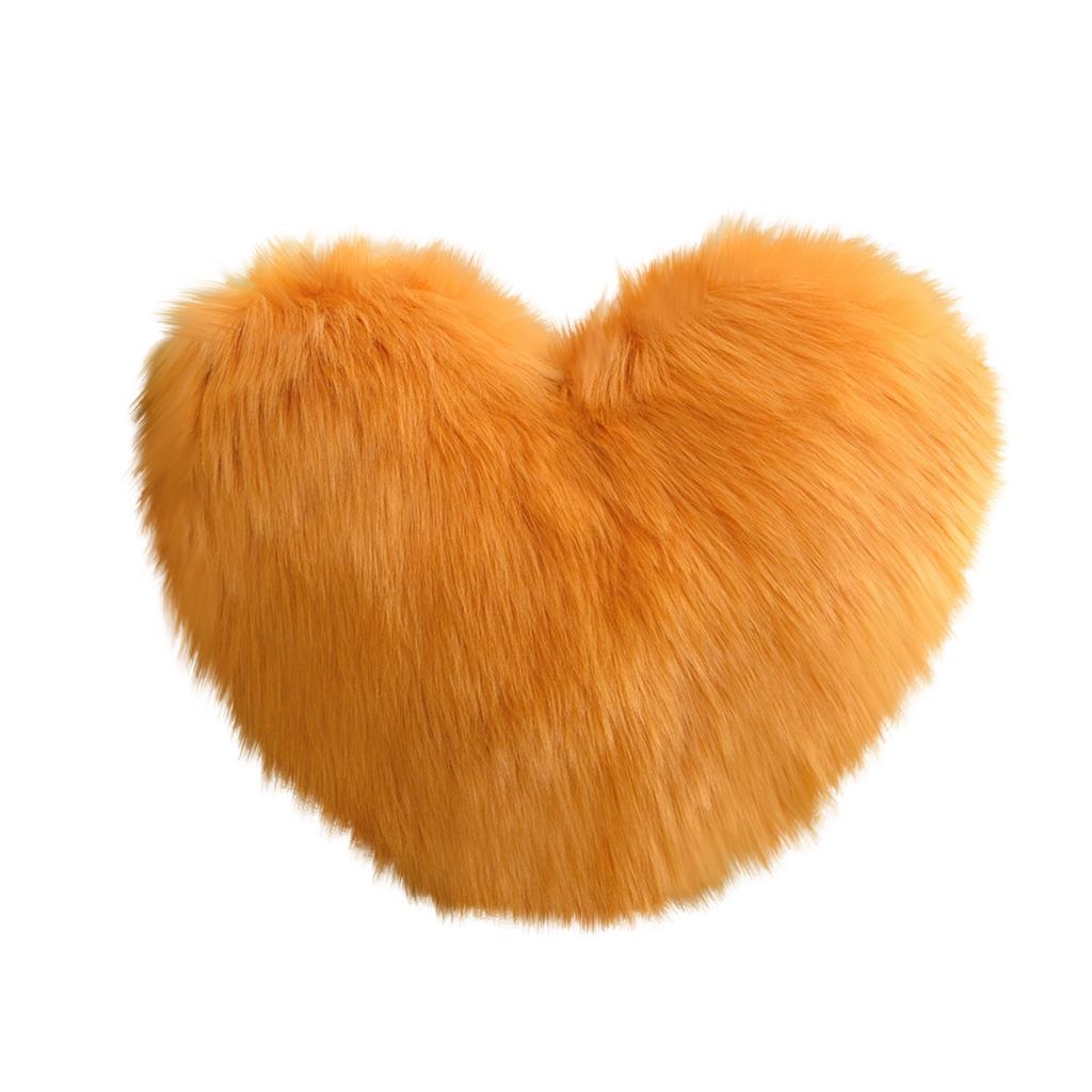 Creative Heart-Shaped Plush Throw Pillow/Cushion/Backrest With Insert/Sofa Lumbar Support