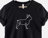 French Bulldog Minimalist Line Art Shirt: Soft Cotton Frenchie Tee