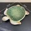 Cute Cartoon Little Turtle Statue Decorativ Tray Desk Decoration Ornaments Creative Turtle Sculpture Room Aesthetic Decor