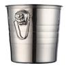 Wine Beer Cooler Stainless Steel Ice Punch Bucket for Beer Wine Party Supplies Portable Ice Chiller Cooler with Handle