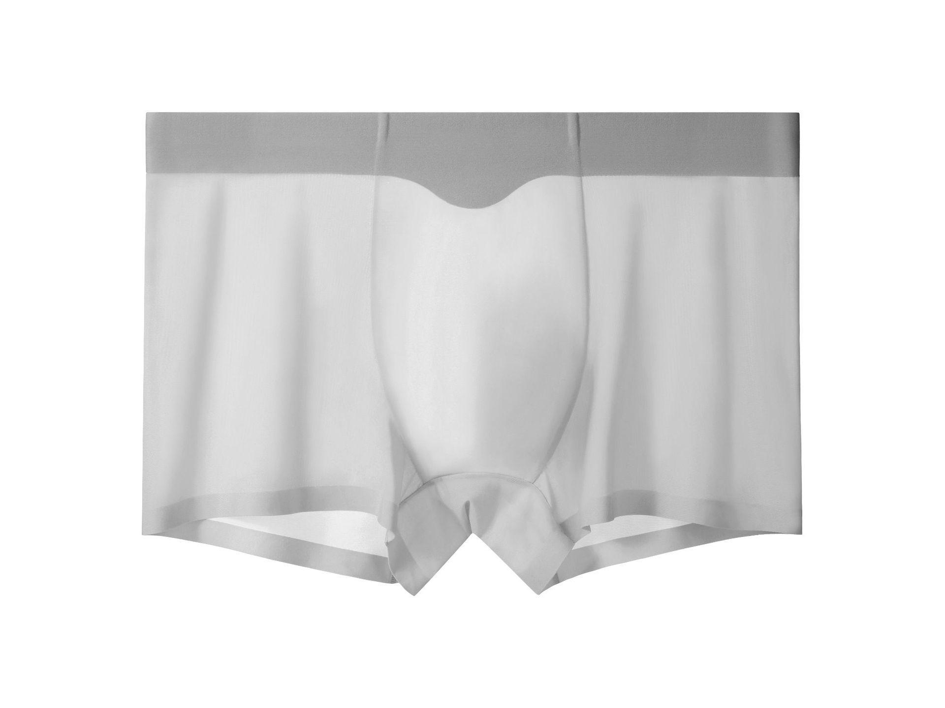 

Летнее мужское бесшовное нижнее белье Ice Silk 3D Punching 120D - дышащее, тонкое, сексуальное, антибактериальное L