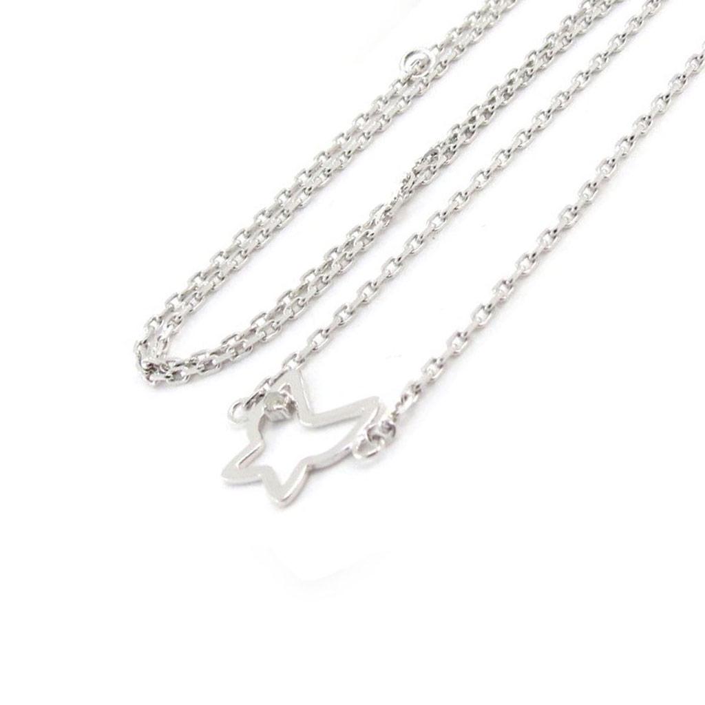 Les Trésors De Lily [G6442] - Silver-white 'Butterfly' Silver Necklace (rhodium-plated) - 10x10 Mm