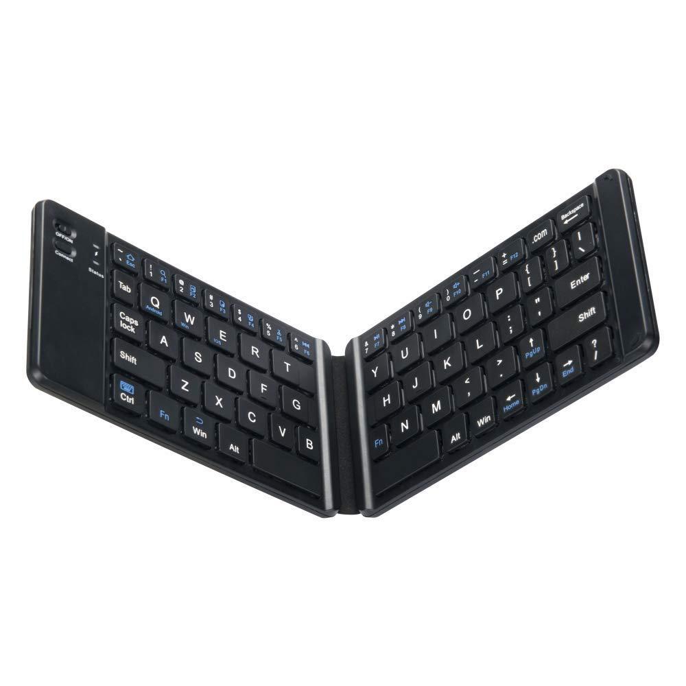 Wireless Two-Fold Bluetooth Keyboard for iPad, Android, and Windows Systems