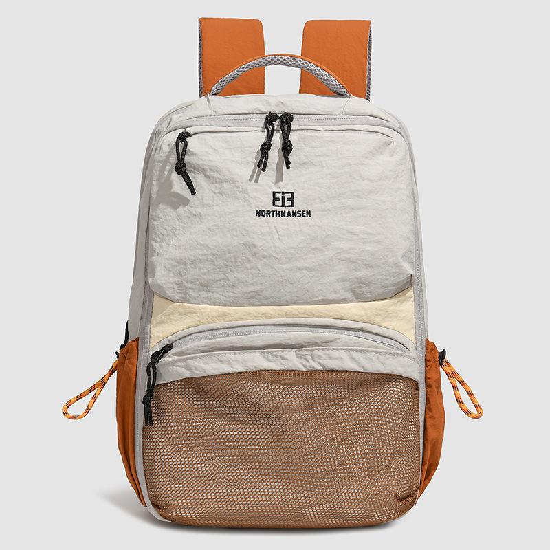 Schoolbag Dopamine Contrasting Color Student Backpack Simple Casual Outdoor Riding Versatile Lightweight Backpack Female