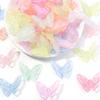 20pcs 36.5x27mm Acrylic Butterfly Beads Colorful Luminous Loose Beads For Jewelry Making DIY Necklace Earrings Phone Key Chain
