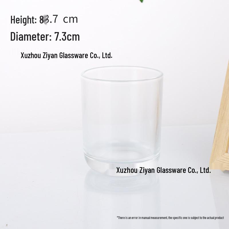 U-shaped Aromatherapy Wax Candle Holder - Transparent Glass Ornament