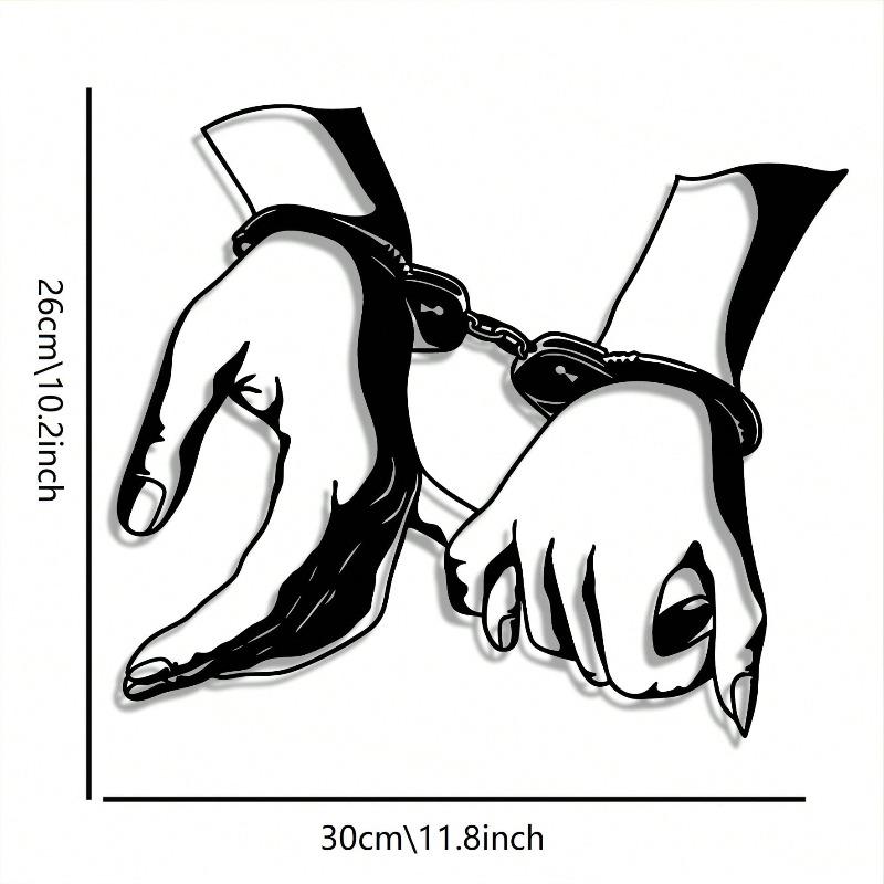 

Iron Wall Art Hands Sculpture Abstract Decor Metal Gift Home Office різнокольоровий