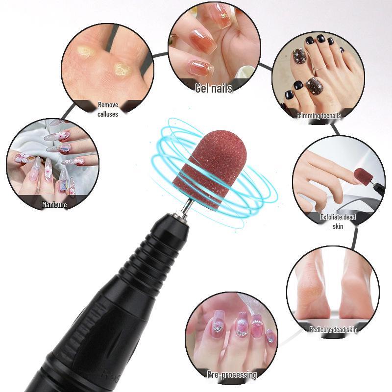 Premium Nail Sanding Caps for Callus Removal & Foot Care - Compatible with Electric Grinders