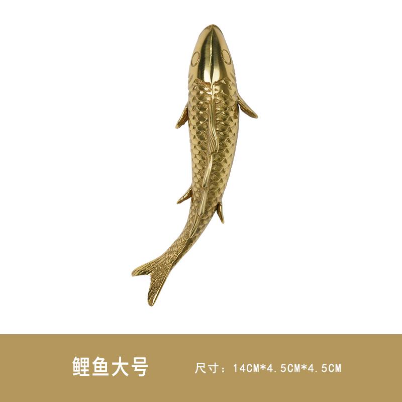 3D Fish Living Room Foyer Background Wall Decoration Metal Wall Decoration Pendant Copper Carp Treasure Pot Art Home Decoration