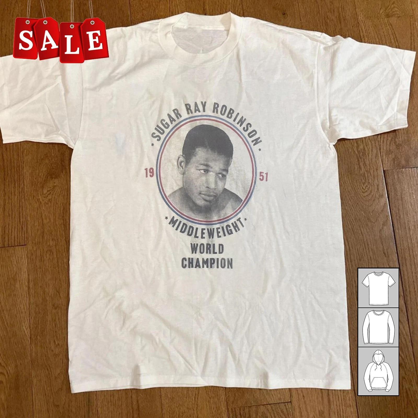 

Новая футболка St Ray Robinson Подарок для фанатов Унисекс S-5XL UH1779 L