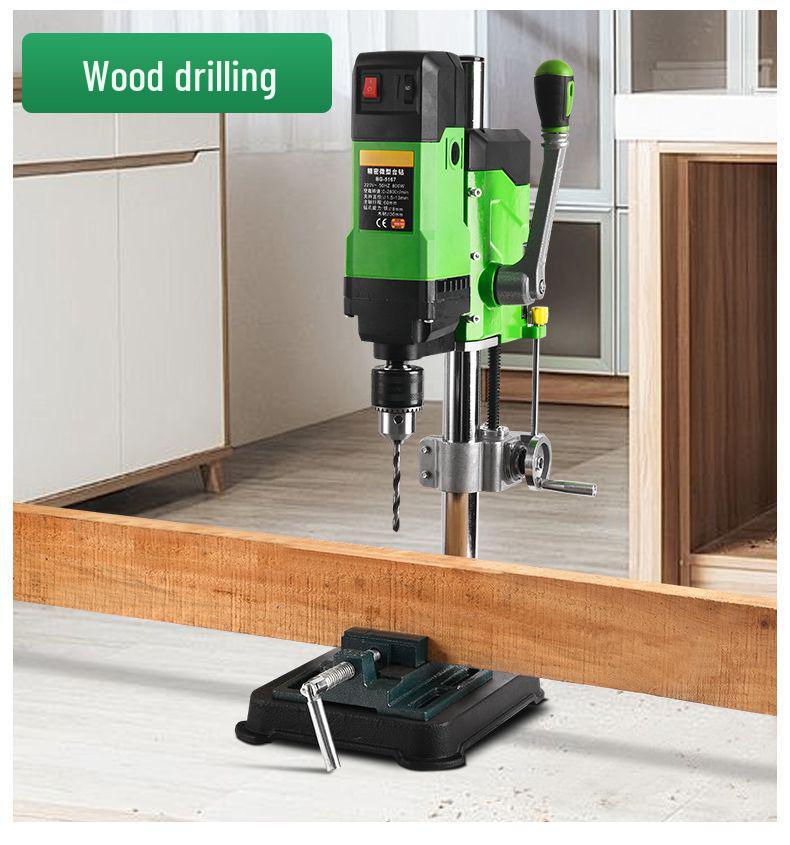 220V Industrial-Grade Mini High-Power Precision Bench Drill for Household and Multi-Functional Use
