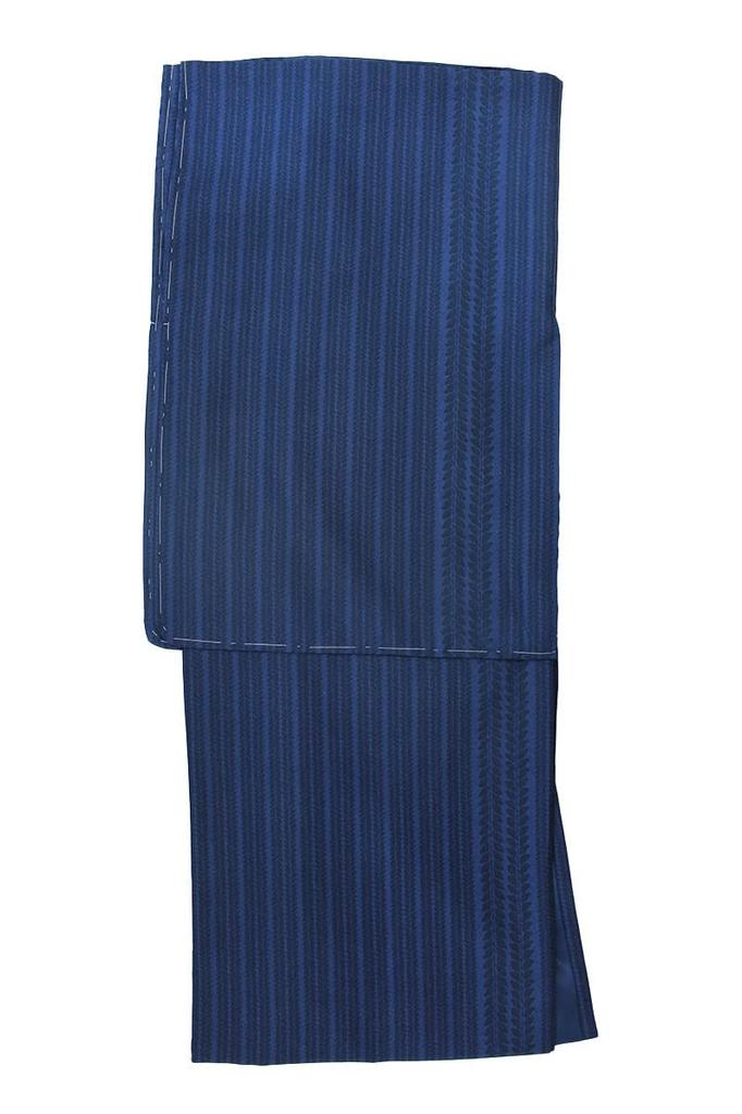 Fine Washable Kimono Fuji L [Ookini] Kimono, Pattern, Ladies' Kimono, Ready-made, (Navy Stripe/Hachikake Navy)